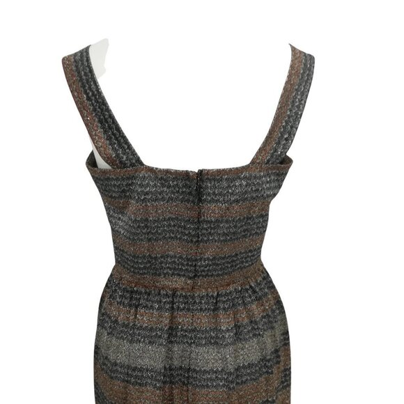 Vintage Fred Rothschild Metallic Maxi Sheath Dress Wrap Jacket Size 10 70s Party - Picture 11 of 15